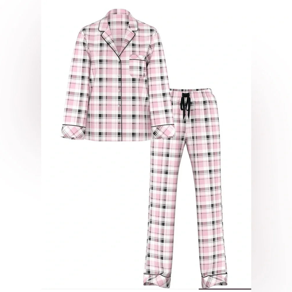 Victoria’s Secret Flannel Long Pajama Set - Picture 4 of 9